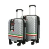 2-Piece Hardside Spinner Carry-On Luggage Set, TSA Checkpoint Friendly (T0293-02PC-SLV)<TUCCI Outlet