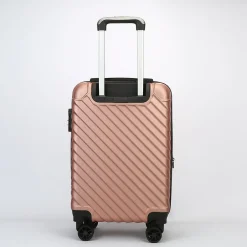 2-Piece Hardside Spinner Carry-On Luggage Set, TSA Checkpoint Friendly, Rose Gold (T0293-02PC-RGD)<TUCCI Hot