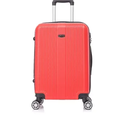 4-Piece Hardside Spinner Carry-On Luggage Set, TSA Checkpoint Friendly (S0536-04-RED)<TUCCI Online