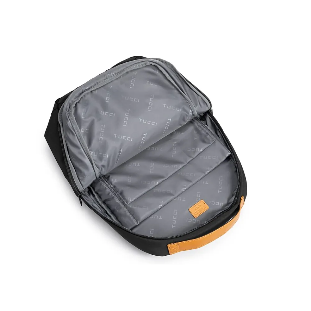 TUCCI SwiftPack Laptop Backpack, Medium, Black (T0634)