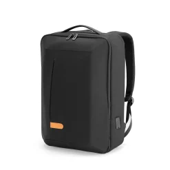 TUCCI TrekTornado Laptop Backpack, Medium, Black (T0593)