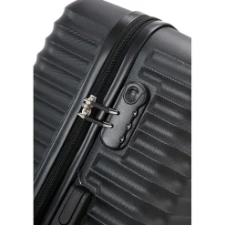 VOYAGE Vertice 2-Piece Hardside Spinner Luggage Set, TSA Checkpoint Friendly, (V0001-02PC-BLK)<TUCCI New