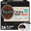Tully's French Roast Decaf Coffee Keurig® K-Cup® Pods, Dark Roast, 24/Box (192419)