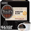 Tully's Hawaiian Blend Coffee Keurig® K-Cup® Pods, Medium Roast, 96/Carton (66064)