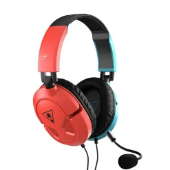 Discount Turtle Beach Recon 50 Gaming Headset for Nintendo Switch, Red/Blue (TBS-8150-05)