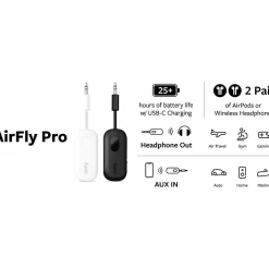 Best Twelve South AirFly Pro Wireless Bluetooth Transmitter, 3.5mm (12-1911)