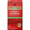 Twinings Classic Decaffeinated English Breakfast Tea, 25/Box (TNA51727)