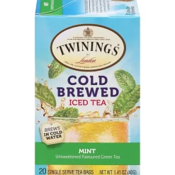 Twinings Cold Brewed Mint Tea Bags, 20/Box (F07413)