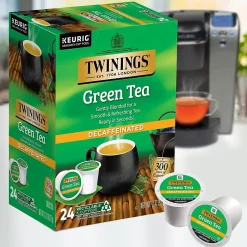 Twinings Decaf Green Tea, Keurig® K-Cup® Pods, 24/Box (TNA90557)