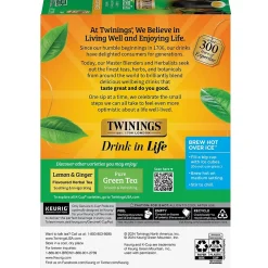 Twinings Decaf Green Tea, Keurig® K-Cup® Pods, 24/Box (TNA90557)