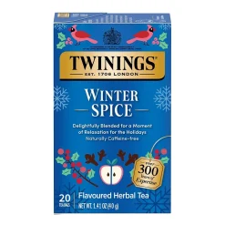 Twinings Decaf Winter Spice Herbal Tea Bags, 20/Box (F07058)