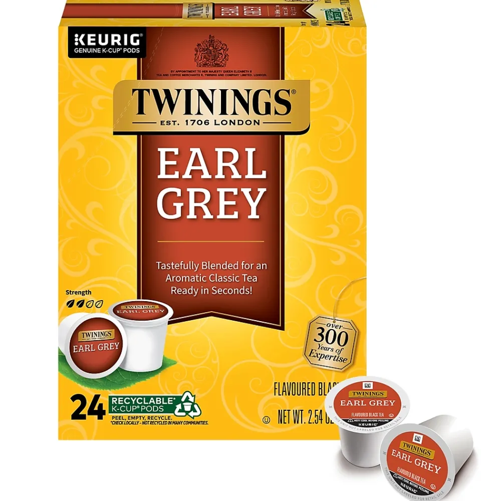 Twinings Earl Grey Black Tea, Keurig® K-Cup® Pods, 24/Box (TNA85783)