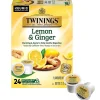 Twinings Lemon & Ginger Herbal Tea, Keurig® K-Cup® Pods, 24/Box (TNA89556)