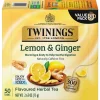 Twinings Lemon and Ginger Herbal Tea Bags, 50/Box (F14990)