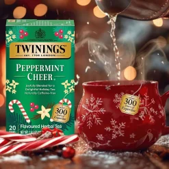 Twinings of London Decaf Peppermint Herbal Tea Bags, 20/Box (F14721)