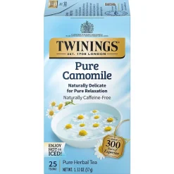 Twinings Pure Camomile Herbal Tea Bags, 25/Box (TNA85142)