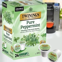 Twinings Pure Peppermint Herbal Tea, Keurig® K-Cup® Pods, 96/Carton (TNA85813CT)