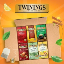 Twinings Variety Pack Assorted Tea Bags, 25 Bags/Box, 6 Boxes/Case (F15485)