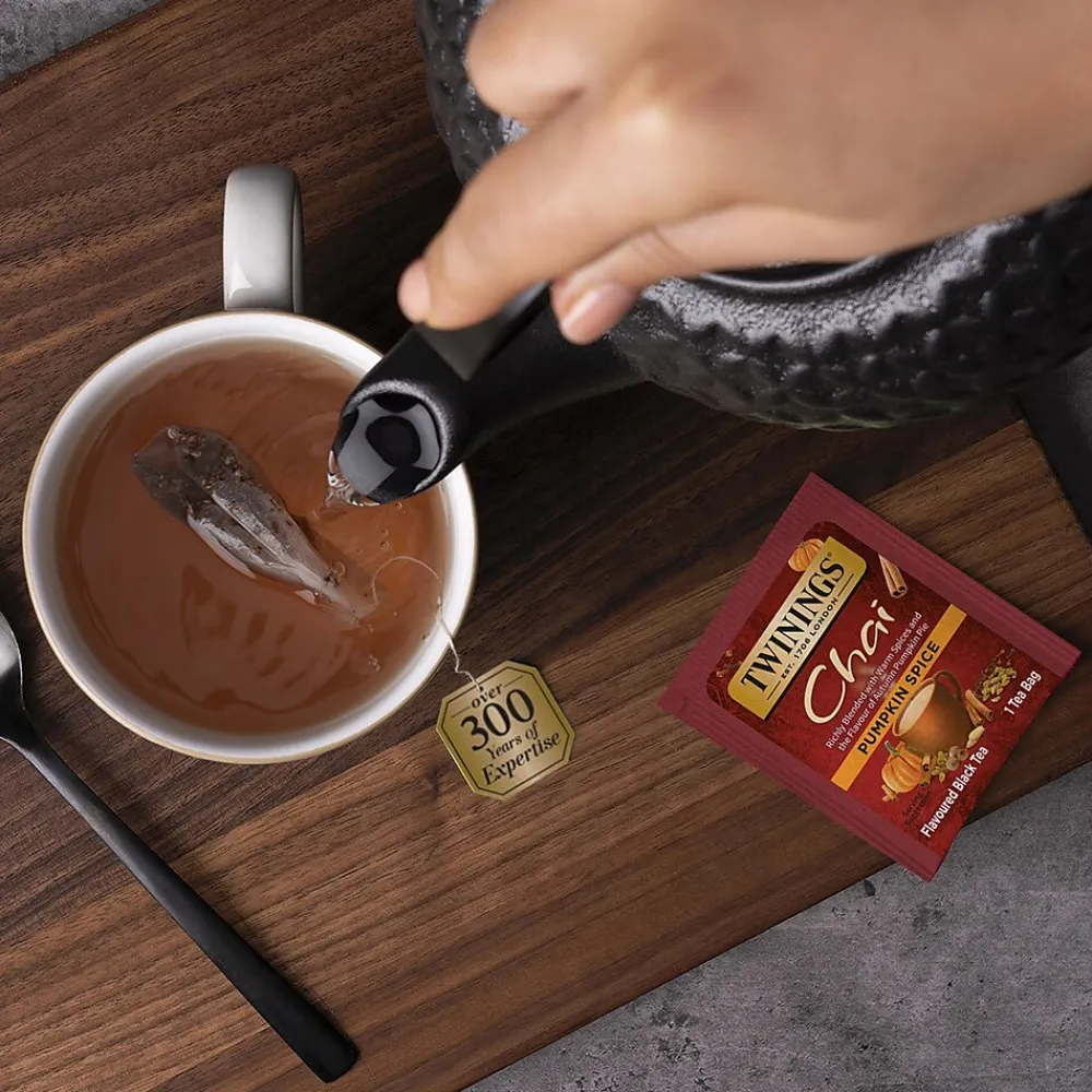 Twinings Winter Teas Pumpkin Spice, Chai, 20/Box (TNA51382)