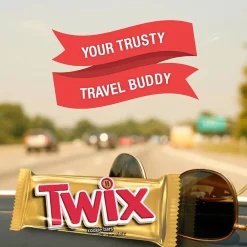 Twix Caramel Fun Size Chocolate Cookie Bar Candy Bag, 1.79 oz., 36/Box (MMM35391)