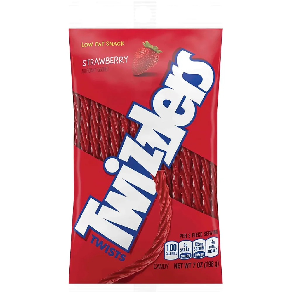 Twizzlers Strawberry Twists Licorice, 7 oz., 12/Carton (HEC54402)