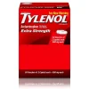 Extra Strength Caplets, Fever Reducer and Pain Reliever, 500 mg, 50 Count, 2/Pack (487348)<Tylenol New
