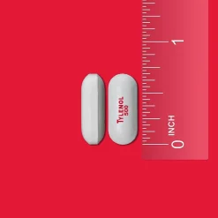 Extra Strength Caplets, Fever Reducer and Pain Reliever, 500 mg, 10 Count (703662)<Tylenol