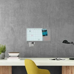 Dry Erase*U Brands Combination Dry-Erase Whiteboard, Aluminum Frame, 2' x 1.5' (3196U00-01)