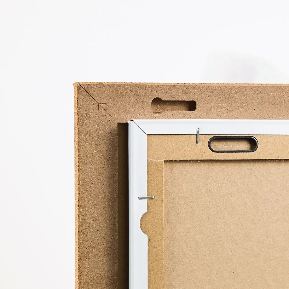 Dry Erase*U Brands Cork & Steel Combo Dry-Erase & Bulletin Board, Frameless, 1.17' x 1.17' (3889U00-01)