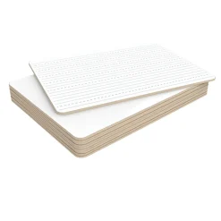 Dry Erase*U Brands Double Sided Dry Erase Student Boards, Ruled and Plain, 12