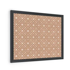 Bulletin*U Brands Fashion Cork Bulletin Board, Black Frame, 16
