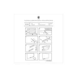 Dry Erase*U Brands Glass Dry-Erase Whiteboard, 3' x 2' (3975U00-01)