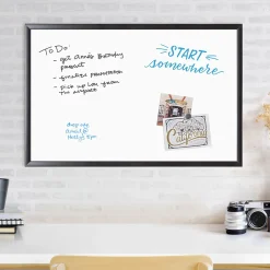Dry Erase*U Brands Steel Dry-Erase Whiteboard, Wood Frame, 2' x 3' (311U00-01)
