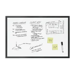 Dry Erase*U Brands Steel Dry-Erase Whiteboard, Wood Frame, 2' x 3' (311U00-01)