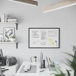 Dry Erase*U Brands Steel Dry-Erase Whiteboard, Wood Frame, 2' x 3' (311U00-01)