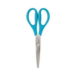 Scissors|U Brands U-Eco 9.45" Stainless Steel Scissors, Blunt Tip, Assorted Colors, 3/Pack (6607U01-24)