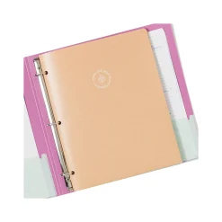 Pocket Folders|U Brands U-Eco 3-Hole Punched 2-Pocket Folders, Assorted Colors, 12/Pack (6600U01-12)