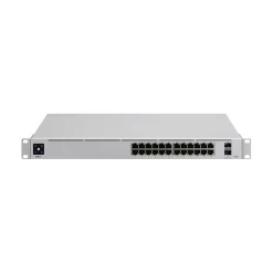 Ubiquiti UniFi Pro 24-Port Gigabit Ethernet Managed Switch, 10/100/1000 Mbps, Silver (USW-PRO-24)