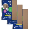 Notepads|uCreate Create Your Own Cover Sketch Diary, 11" x 8.5", Natural, 50 Sheets, Pack of 3 (PAC4777-3)