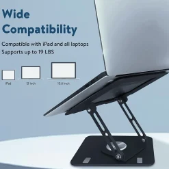 10.2" x 10" Metal Swivel Laptop Stand 2.0, (SLS-)<Uncaged Ergonomics Discount