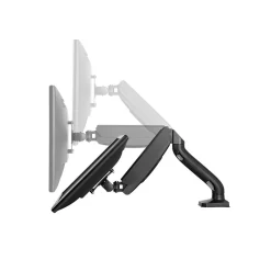 Outlet Uncaged Ergonomics Adjustable Single Computer Monitor LCD Arm/Mount, Black (MM-b)