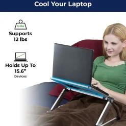 WorkEZ Ergonomic Laptop Cooling Stand, Light Silver (WELS)<Uncaged Ergonomics Discount