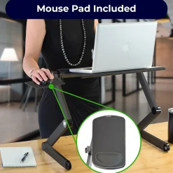 WorkEZ Cool Laptop Riser, Black (WECB)<Uncaged Ergonomics