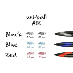 Pens|uni-ball uni AIR Porous Point Pens, Medium Point, 0.7mm, Blue Ink, 3/Pack (1926810)