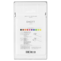 Pens|Uni EMOTT Fine Line Marker Pens, Fine Point, 0.4mm, Assorted Inks, 10/Pack (24836)