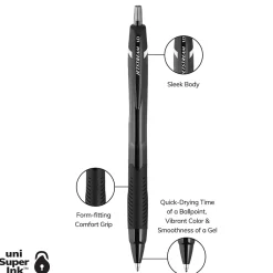 Pens|uni-ball uni Jetstream Elements Ballpoint Pens, Medium Point, 1.0mm, Assorted Ink, 5/Pack (70138)