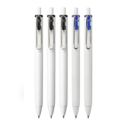 Pens|uni-ball uni one Retractable Gel Pens, Medium Point, 0.7mm, Black/Blue Ink, 5/Pack (70380)