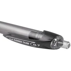 Pens|uni-ball uni Power Tank RT Ballpoint Pens, Medium Point, 1.0mm, Black Ink, 12/Pack (42070)
