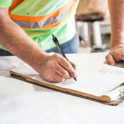 Pens|uni-ball uni Power Tank RT Ballpoint Pens, Medium Point, 1.0mm, Black Ink, 12/Pack (42070)