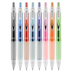 Pens|uni-ball uniball 207 Fashion Retractable Gel Pens, Medium Point, 0.7mm, Assorted Ink, 8/Pack (1739929)